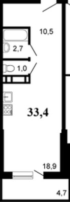 Продам однокомнатную (1-комн.) квартиру, Пятиречье ул, 1, Целеево д