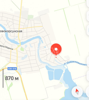 Продам участок 12 соток, ИЖС, Казачья ул, 35, Новокорсунская ст-ца, 0 км от города