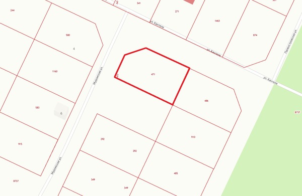 Продам участок 9,5 соток, Муромская (Древлянка р-н) ул, Петрозаводск г, 0 км от города