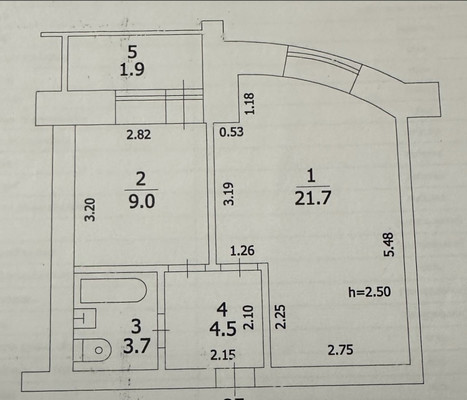 Продам однокомнатную (1-комн.) квартиру, Маршала Чуйкова ул, 59кг, Казань г