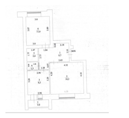 Продам двухкомнатную (2-комн.) квартиру, 34-й мкр, 13кВ, Октябрьский г
