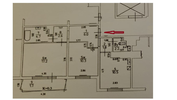 Продам двухкомнатную (2-комн.) квартиру, Старшины Дадаева ул, 59, Калининград г