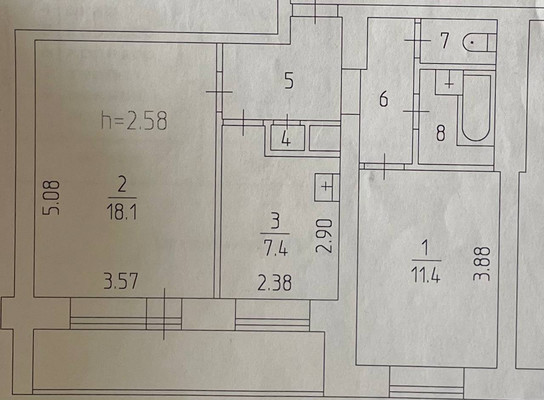 Продам двухкомнатную (2-комн.) квартиру, Пушкина ул, 13, Пермь г
