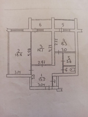 Продам двухкомнатную (2-комн.) квартиру, Кантар ул, 3, Симферополь г