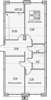 Продам трехкомнатную (3-комн.) квартиру, Михаила Миля ул, 7, Казань г
