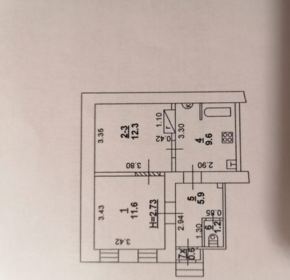 Продам двухкомнатную (2-комн.) квартиру, Обороны ул, 97, Ростов-на-Дону г