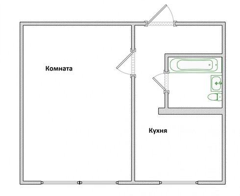 Продам однокомнатную (1-комн.) квартиру, Терновского ул, 154, Пенза г