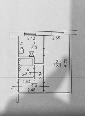 Продам однокомнатную (1-комн.) квартиру, Кречевицы мкр, 48к1, Великий Новгород г