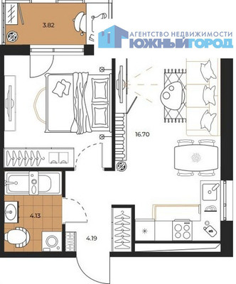 Продам однокомнатную (1-комн.) квартиру, Алых роз пер, 5к2, Дальнее с