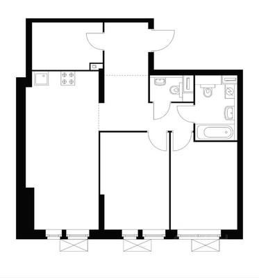 Продам двухкомнатную (2-комн.) квартиру, Сосновая ул, 5к1, Котельники г
