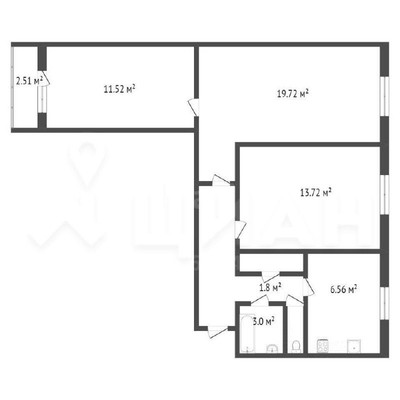 Продам трехкомнатную (3-комн.) квартиру, Алтуфьевское ш, 58А, Москва г