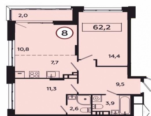 Продам трехкомнатную (3-комн.) квартиру (долевое), Новомосковская ул, Москва г