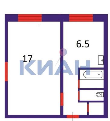 Продам однокомнатную (1-комн.) квартиру, Энергетиков ул, 36, Красноярск г