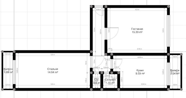 Продам двухкомнатную (2-комн.) квартиру, Самотечная ул, 33кА, Нальчик г