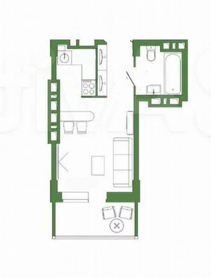 Продам однокомнатную (1-комн.) квартиру, Магнитогорская ул, 2, Ростов-на-Дону г