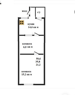 Продам двухкомнатную (2-комн.) квартиру, Можайского ул, 28, Пенза г