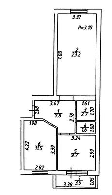 Продам двухкомнатную (2-комн.) квартиру, Западная ул, 2А, Новая Адыгея аул