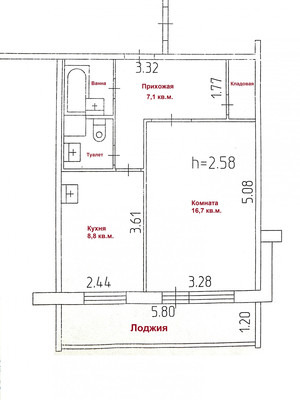 Продам однокомнатную (1-комн.) квартиру, Космонавтов ш, 166б, Пермь г