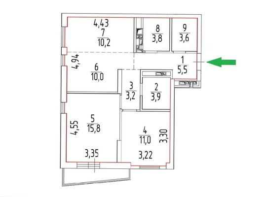 Продам трехкомнатную (3-комн.) квартиру, Боровая ул, 21, Пермь г