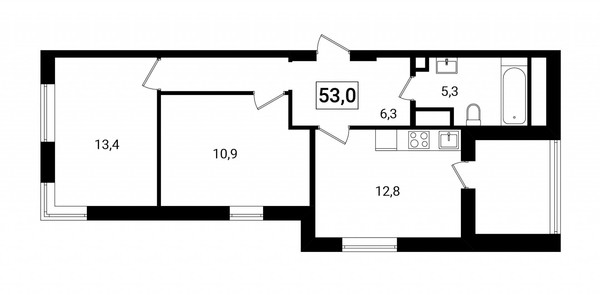 Продам двухкомнатную (2-комн.) квартиру, Каширское ш, 11к3, Москва г