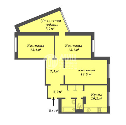 Продам трехкомнатную (3-комн.) квартиру, Чоботовская ул, 3, Москва г