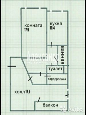 Продам однокомнатную (1-комн.) квартиру, Токарева ул, 15, Сестрорецк г