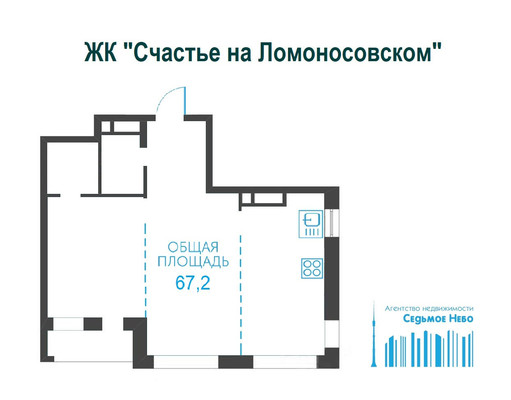 Продам двухкомнатную (2-комн.) квартиру, Ломоносовский пр-кт, 36, Москва г