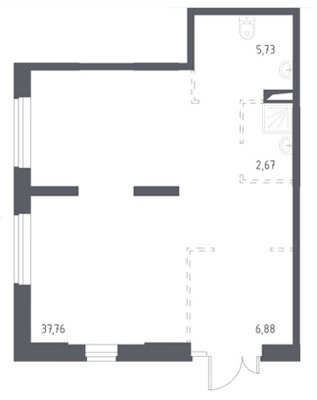 Сдам коммерческое помещение 53 м2, Новая ул, 24, Ям с