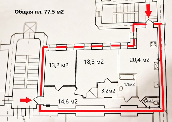 Продам двухкомнатную (2-комн.) квартиру, Зверинская ул, 36, Санкт-Петербург г