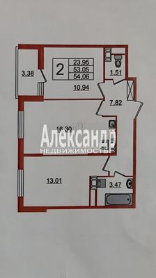 Продам двухкомнатную (2-комн.) квартиру, Лётчика Лихолетова ул, 14к2, Санкт-Петербург г