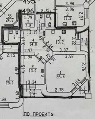 Продам двухкомнатную (2-комн.) квартиру, Кондратьевский пр-кт, 62ак3, Санкт-Петербург г