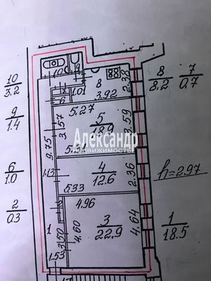 Продам трехкомнатную (3-комн.) квартиру, Разъезжая ул, 37, Санкт-Петербург г