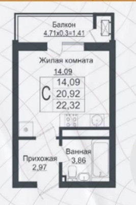 Продам однокомнатную (1-комн.) квартиру, Западный Обход ул, 39к1, Краснодар г