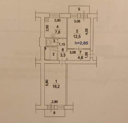 Продам двухкомнатную (2-комн.) квартиру, ВУГИ п, 7, Люберцы г