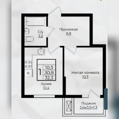 Продам однокомнатную (1-комн.) квартиру, им. Марины Цветаевой ул, 13, Краснодар г