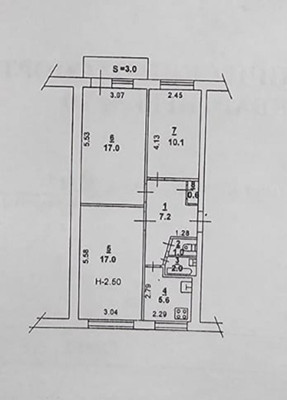 Продам трехкомнатную (3-комн.) квартиру, Кустанайская ул, 117, Ростов-на-Дону г