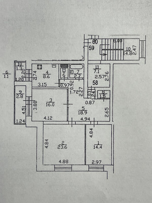 Продам комнату в 3-комн. квартире, ГСК N1 при Адм.Краснопахорского с/с гск, 5кА, Красная Пахра с