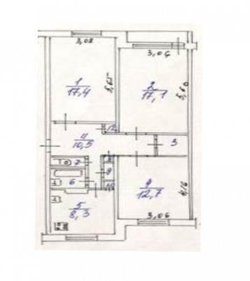 Продам трехкомнатную (3-комн.) квартиру, Декабриста Лунина ул, 1, Выборг г