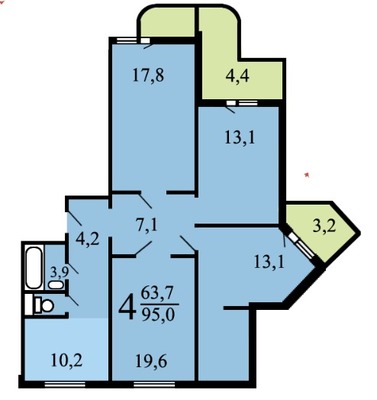 Продам многокомнатную квартиру, Дмитровка Б. ул, 56, Москва г