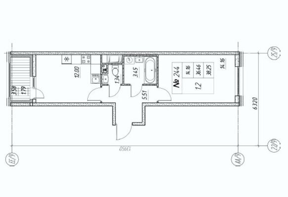 Продам однокомнатную (1-комн.) , Московское ш, 912кА, Санкт-Петербург г