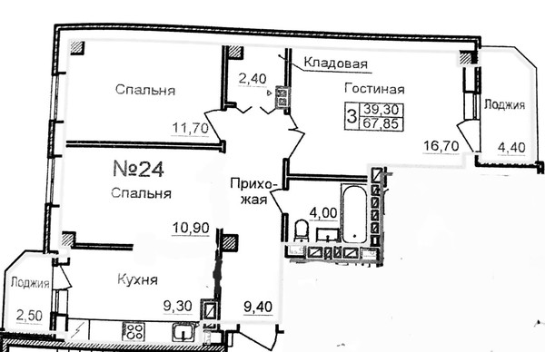 Продам трехкомнатную (3-комн.) квартиру, Тружеников ул, 80, Ростов-на-Дону г