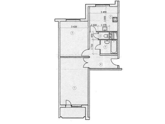 Продам двухкомнатную (2-комн.) квартиру, Мытищинская ул, 20, Троицкое с