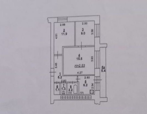 Продам трехкомнатную (3-комн.) квартиру, Согласия ул, 22/61, Ростов-на-Дону г