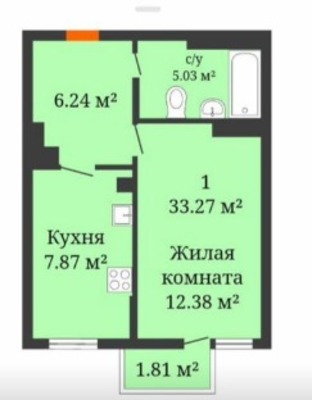 Продам однокомнатную (1-комн.) квартиру, Соколова пр-кт, 68, Ростов-на-Дону г