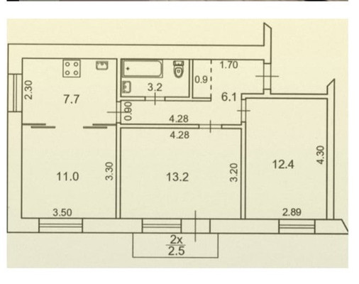 Продам трехкомнатную (3-комн.) квартиру, Соколова пр-кт, 75к1, Ростов-на-Дону г