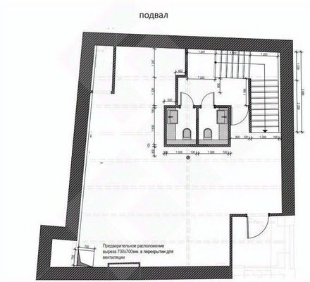 Сдам коммерческое помещение 125 м2, Нововаганьковский пер, 3 1, Москва г