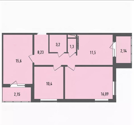 Продам трехкомнатную (3-комн.) квартиру, Вышгородская ул, 13к1, Зверево д