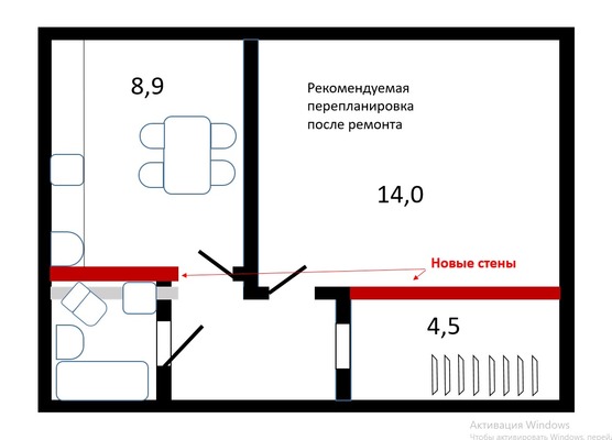 Продам однокомнатную (1-комн.) квартиру, Чапаевский пер, 5к1, Москва г