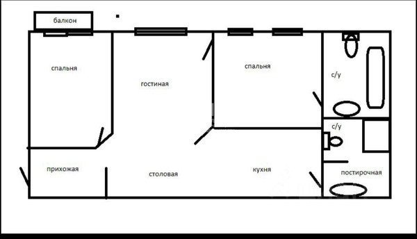 Продам трехкомнатную (3-комн.) квартиру, Новопесчаная ул, 21к1, Москва г