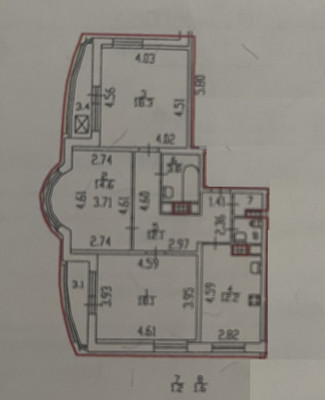 Продам трехкомнатную (3-комн.) квартиру, Димитрова ул, 41к1, Санкт-Петербург г